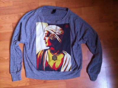 Лот: 3937418. Фото: 1. Лонгслив obey с принтом. Футболки, топы и майки