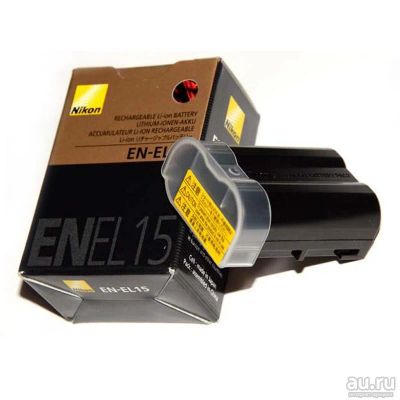 Лот: 8593625. Фото: 1. Аккумулятор Nikon EN-EL15 б/у... Аккумуляторы, зарядные