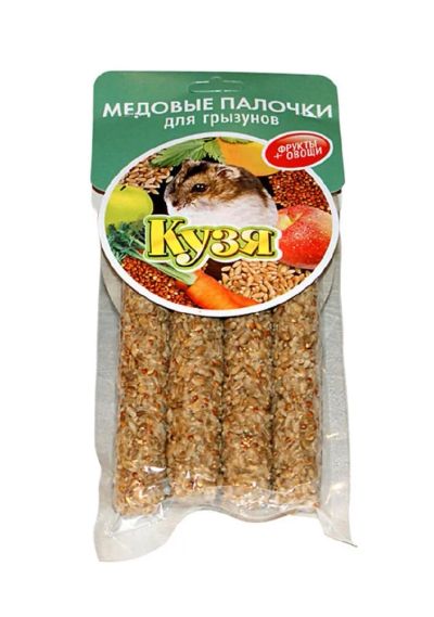 Лот: 8421808. Фото: 1. Палочки Кузя для грызунов, фрукты... Корма
