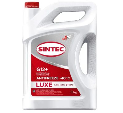 Лот: 25810099. Фото: 1. Антифриз Sintec Lux G12+ красный... Масла, жидкости