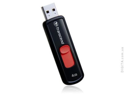 Лот: 4883192. Фото: 1. Флешка USB 2.0 4GB Transcend JetFlash... USB-флеш карты