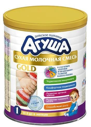 Лот: 3915163. Фото: 1. Агуша GOLD 1, 400 гр. Детская... Детское питание