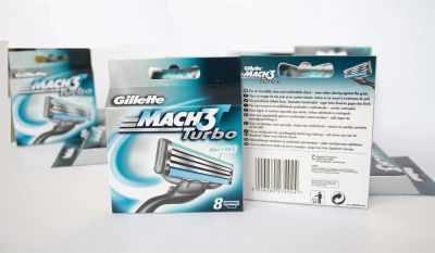 Лот: 3810003. Фото: 1. Gillette Mach3 Turbo кассеты 8шт... Средства личной гигиены 