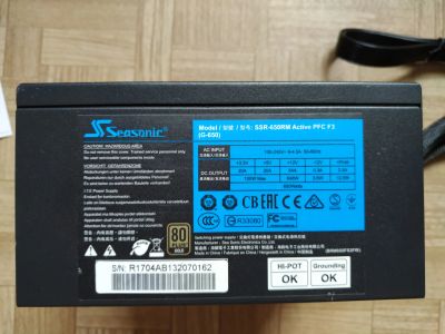 Лот: 14327163. Фото: 1. Блок питания Seasonic G-650 [SSR-650RM... Корпуса, блоки питания
