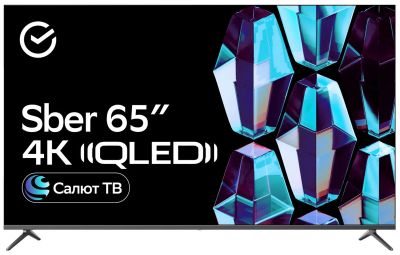 Лот: 24425117. Фото: 1. Телевизор Sber SDX-65UQ5233 4K... Телевизоры