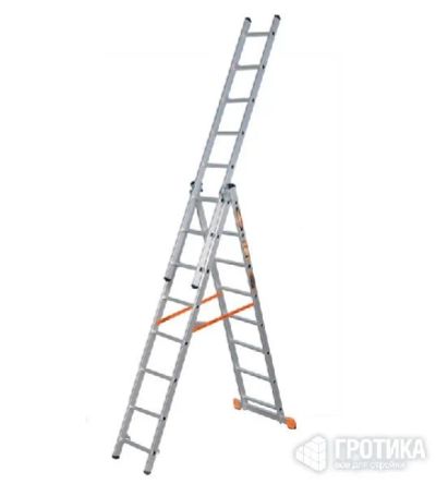Лот: 13539732. Фото: 1. Трехсекционная лестница Эйфель... Стремянки, подмости, строительные леса