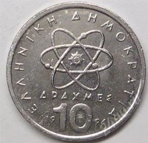 Лот: 1098917. Фото: 1. Греция. 10 драхм 1994г. Европа