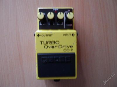 Лот: 2721111. Фото: 1. BOSS OD-2 Turbo OverDrive (made... Гитарные эффекты и комбоусилители