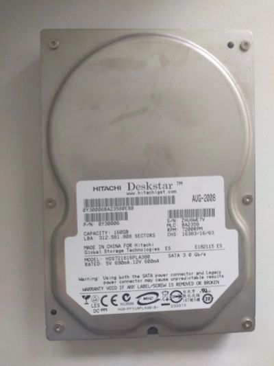 Лот: 13897067. Фото: 1. Жесткий диск Hitachi 164 Гб Deskstar... Жёсткие диски (HDD)