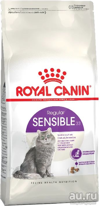Лот: 12992568. Фото: 1. корм Royal Canin Sensible 33 корм... Корма