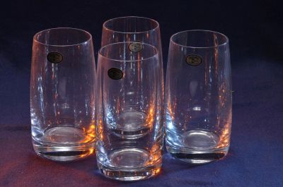 Лот: 11117638. Фото: 1. стаканы Богемское стекло, одним... Кружки, стаканы, бокалы