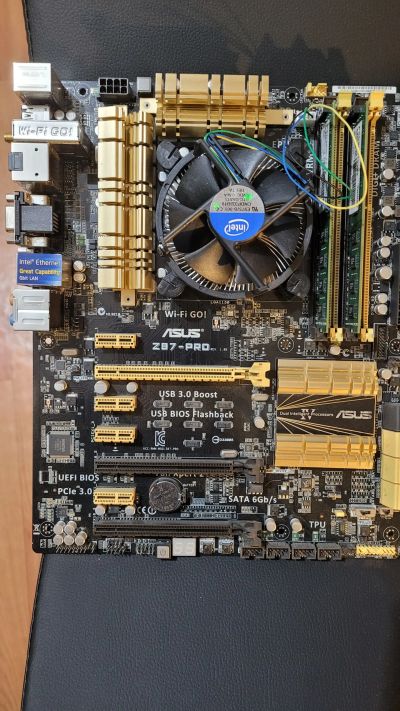 Лот: 18624994. Фото: 1. I7 4770K + Asus z87 Pro + 16 Gb... Процессоры