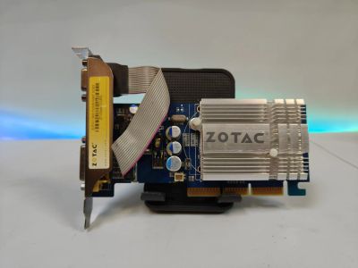 Лот: 25801334. Фото: 1. Видеокарта Zotac 6200 AGP/512... Видеокарты