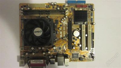 Лот: 2136022. Фото: 1. ASUS M2N-MX SE + AMD Athlon 1900Мгц... Материнские платы
