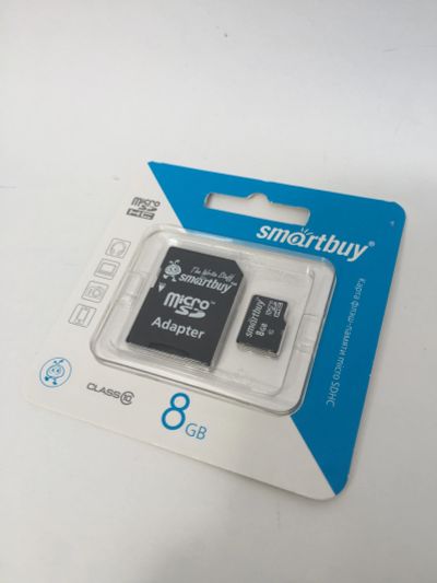 Лот: 11683711. Фото: 1. MicroSDHC SmartBuy-SD 8Gb Class... Карты памяти