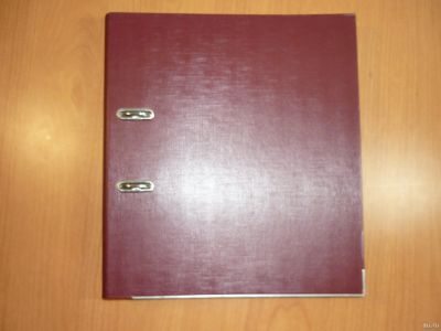 Лот: 13024391. Фото: 1. Папка скоросшиватель бордовая. Папки, портфели