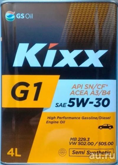 Лот: 9073507. Фото: 1. KIXX G1 5W-30 SN/CF A3/B4 4L. Масла, жидкости