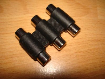 Лот: 3530359. Фото: 1. Соединитель 3RCA Jack x 3RCA Jack... Разъёмы