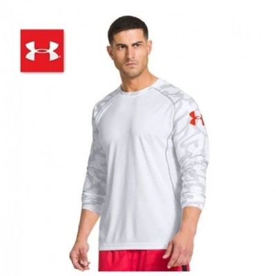 Лот: 10350818. Фото: 1. Рашгард under armour combain white. Одежда для боевых искусств