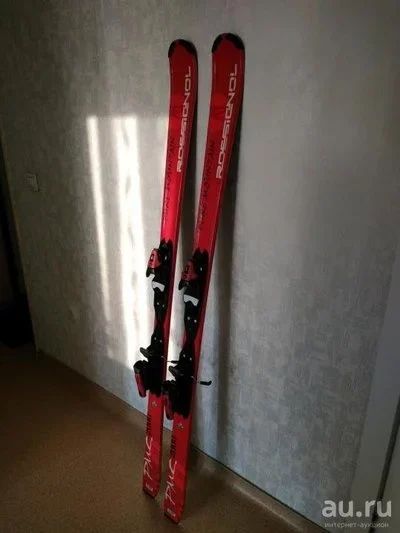 Лот: 13413214. Фото: 1. Горные лыжи Rossignol красные... Другое (лыжи)