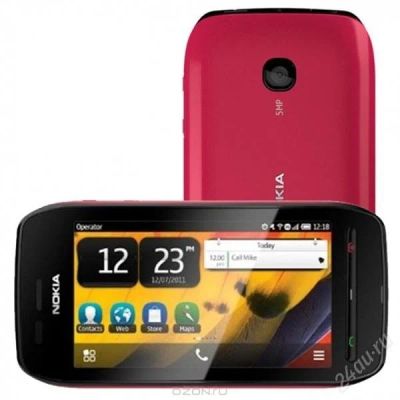 Лот: 2214053. Фото: 1. Nokia 603 Black Fuchsia (обмен... Смартфоны