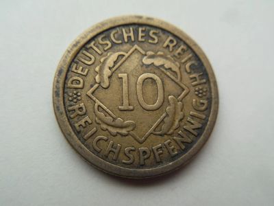 Лот: 10815873. Фото: 1. Германия 10 рейхспфеннигов 1925... Германия и Австрия