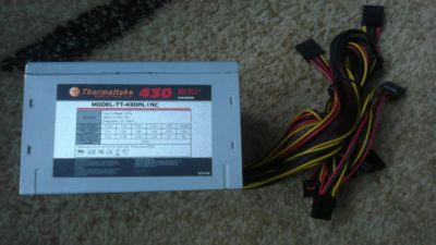 Лот: 3034963. Фото: 1. Блок питания Thermaltake TT-430AL1NC... Корпуса, блоки питания