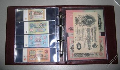 Лот: 912192. Фото: 1. альбом для банкнот на кольцах... Россия, СССР, страны СНГ