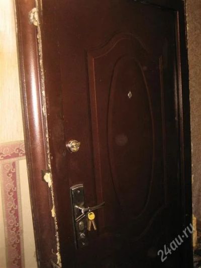 Лот: 1844561. Фото: 1. дверь железная 70мм 2 замка коробка... Двери входные