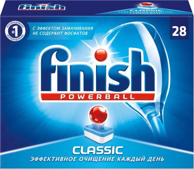 Лот: 15479030. Фото: 1. Finish Classic таблетки для посудомоечной... Бытовая химия