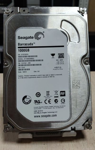 Лот: 21092089. Фото: 1. HDD 1Тб/Seagete/3,5''/7200об/мин... Жёсткие диски (HDD)