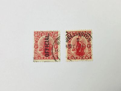 Лот: 23963739. Фото: 1. Зеландия. Аллегорическая женская... Марки