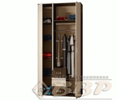 Лот: 14286425. Фото: 1. Шкаф 3-х створчатый "Берта". Шкафы, шкафы-купе