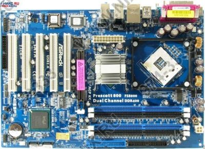 Лот: 734042. Фото: 1. Материнская плата ASRock P4i65PE... Материнские платы