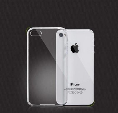 Лот: 10843686. Фото: 1. Прозрачный чехол на iPhone 4S. Чехлы, бамперы