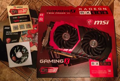 Лот: 24400004. Фото: 1. MSI RX 580 8Gb Gaming x Видеокарта. Видеокарты