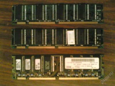 Лот: 32071. Фото: 1. Три планки ОЗУ DIMM PC100 (64... Красноярск