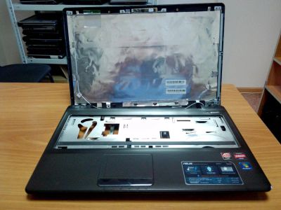 Лот: 10906120. Фото: 1. Корпус Asus K52D подумотан. Корпуса, блоки питания