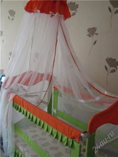 Лот: 2413766. Фото: 1. Детская кроватка. Детские кровати и кроватки