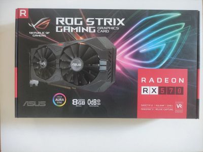 Лот: 17761718. Фото: 1. Видеокарта asus rx570 8gb. Видеокарты