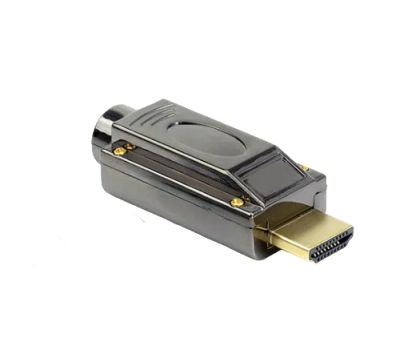 Лот: 20249123. Фото: 1. Разъем HDMI 2.0 папа в металлическом... Разъёмы