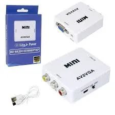 Лот: 25627339. Фото: 1. Конвертер-переходник Mini AV2VGA... Шнуры, кабели, разъёмы
