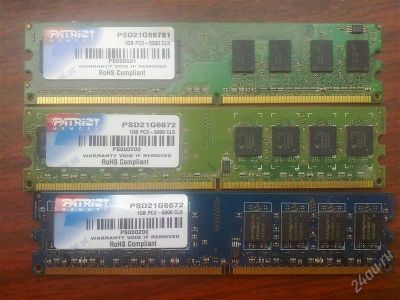 Лот: 1048638. Фото: 1. Память PATRIOT PC2-5300 1GB CL5... Оперативная память