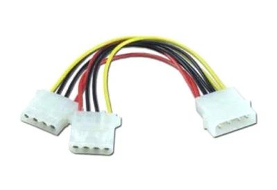 Лот: 25128957. Фото: 1. Кабель питания Molex(4pin) -2хMolex... Шлейфы, кабели, переходники