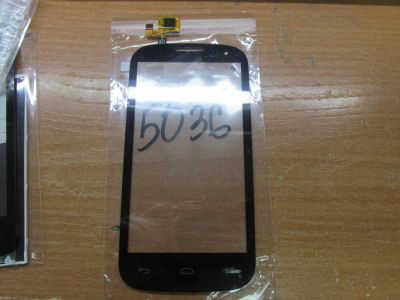 Лот: 10569915. Фото: 1. Тачскрин Alcatel OT-5036D Черный. Дисплеи, дисплейные модули, тачскрины