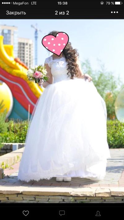 Лот: 9914937. Фото: 1. Свадебное платье. Платья