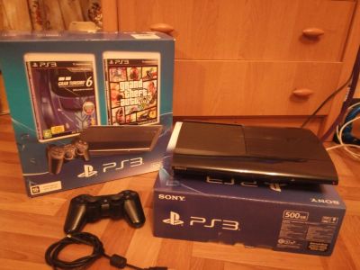 Лот: 6457420. Фото: 1. Игровая консоль PS3 (500 Гб... Игровые приставки, консоли