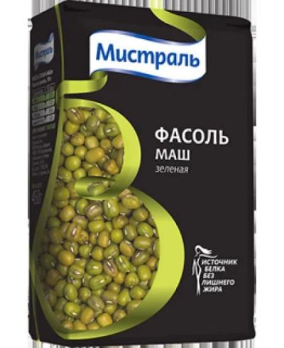 Лот: 7164388. Фото: 1. фасоль Маш зелёная Мистраль. Крупы, сыпучие продукты