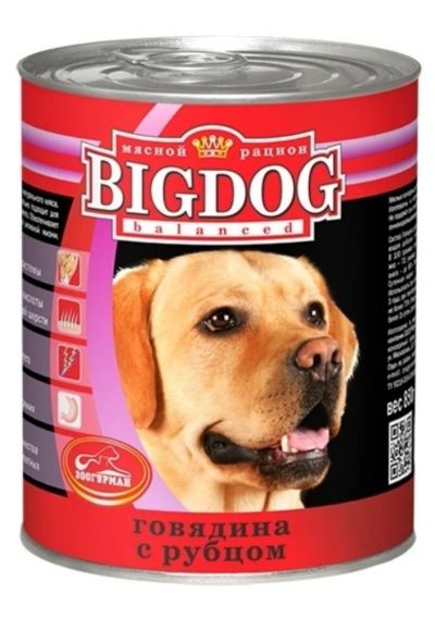 Лот: 5291091. Фото: 1. Корм Зоогурман Big Dog для собак... Корма