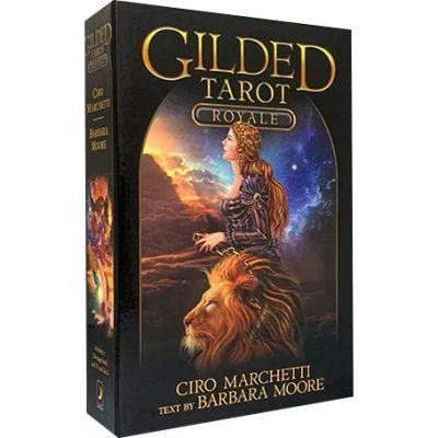 Лот: 21315836. Фото: 1. Карты таро "Gilded Tarot Royale... Талисманы, амулеты, предметы для магии
